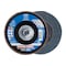 Pferd 5" x 5/8-11 Thd. POLIFAN Flap Disc - Z SG POWER STEELOX, Zirconia, 80 Grit, Conical 62291 - alternate 1